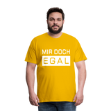 Mir Doch Egal - Männer Premium T-Shirt - Sonnengelb