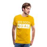 Mir Doch Egal - Männer Premium T-Shirt - Sonnengelb