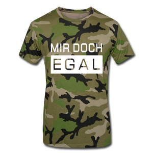 Mir Doch Egal - Männer Camouflage-Shirt - Grün camouflage