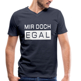 Mir Doch Egal - Männer Bio-T-Shirt mit V-Ausschnitt von Stanley & Stella - Navy