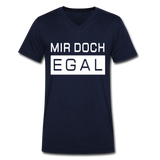 Mir Doch Egal - Männer Bio-T-Shirt mit V-Ausschnitt von Stanley & Stella - Navy