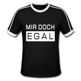 Mir Doch Egal - Männer Retro-T-Shirt - Schwarz/Weiß