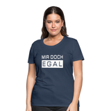 Mir Doch Egal - Frauen Premium T-Shirt - Navy