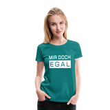 Mir Doch Egal - Frauen Premium T-Shirt - Divablau