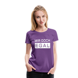 Mir Doch Egal - Frauen Premium T-Shirt - Lila