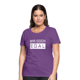 Mir Doch Egal - Frauen Premium T-Shirt - Lila