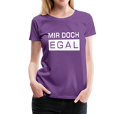 Mir Doch Egal - Frauen Premium T-Shirt - Lila