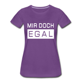 Mir Doch Egal - Frauen Premium T-Shirt - Lila