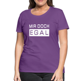 Mir Doch Egal - Frauen Premium T-Shirt - Lila