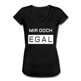 Mir Doch Egal - Frauen Vintage T-Shirt - Schwarz