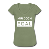 Mir Doch Egal - Frauen Vintage T-Shirt - Oliv