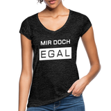 Mir Doch Egal - Frauen Vintage T-Shirt - Anthrazit