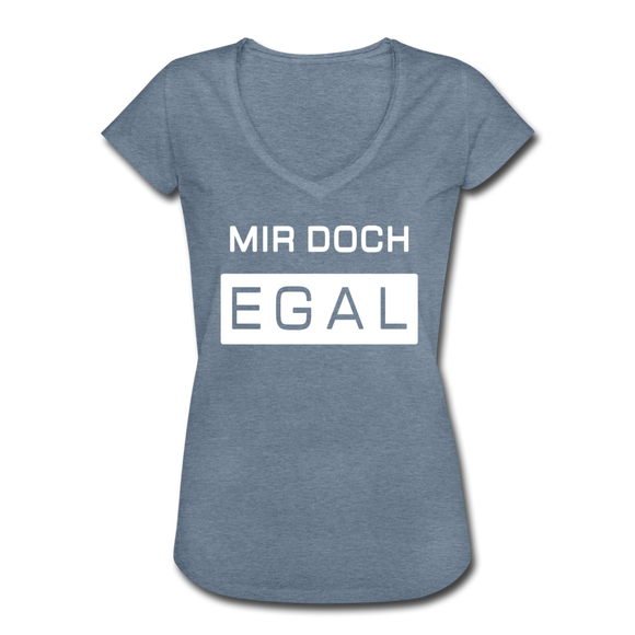 Mir Doch Egal - Frauen Vintage T-Shirt - Vintage Denim