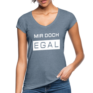 Mir Doch Egal - Frauen Vintage T-Shirt - Vintage Denim