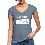 Mir Doch Egal - Frauen Vintage T-Shirt - Vintage Denim