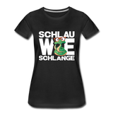 Schlau wie Schlange - Frauen Premium T-Shirt - Schwarz