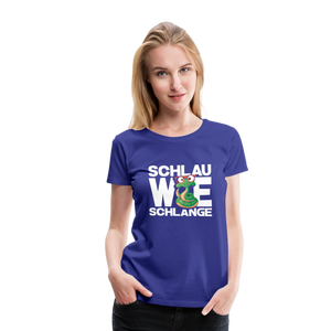 Schlau wie Schlange - Frauen Premium T-Shirt - Hellrosa