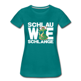 Schlau wie Schlange - Frauen Premium T-Shirt - Divablau