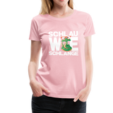 Schlau wie Schlange - Frauen Premium T-Shirt - Hellrosa