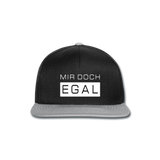 Mir Doch Egal - Snapback Cap - Schwarz/Grau