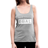 Mir Doch Egal - Frauen Premium Tank Top - Grau meliert