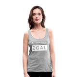 Mir Doch Egal - Frauen Premium Tank Top - Grau meliert