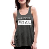 Mir Doch Egal - Federleichtes Frauen Tank Top - Dunkelgrau meliert