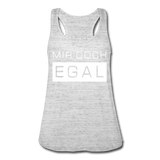 Mir Doch Egal - Federleichtes Frauen Tank Top - Grau meliert