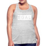 Mir Doch Egal - Federleichtes Frauen Tank Top - Grau meliert