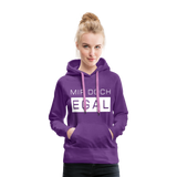 Mir Doch Egal - Frauen Premium Hoodie - Purple