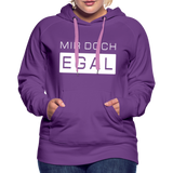 Mir Doch Egal - Frauen Premium Hoodie - Purple