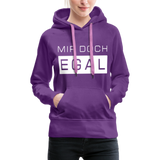 Mir Doch Egal - Frauen Premium Hoodie - Purple