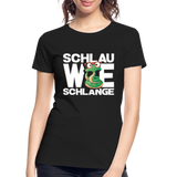 Schlau wie Schlange - Frauen Premium Bio T-Shirt - Schwarz