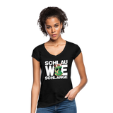 Schlau wie Schlange - Frauen Vintage T-Shirt - Schwarz