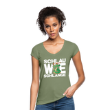 Schlau wie Schlange - Frauen Vintage T-Shirt - Oliv