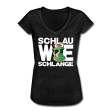 Schlau wie Schlange - Frauen Vintage T-Shirt - Anthrazit