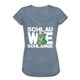 Schlau wie Schlange - Frauen Vintage T-Shirt - Vintage Denim