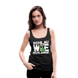 Schlau wie Schlange - Frauen Premium Tank Top - Schwarz