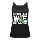 Schlau wie Schlange - Frauen Premium Tank Top - Schwarz