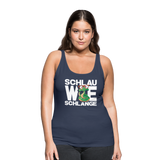 Schlau wie Schlange - Frauen Premium Tank Top - Navy