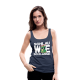 Schlau wie Schlange - Frauen Premium Tank Top - Navy