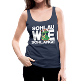 Schlau wie Schlange - Frauen Premium Tank Top - Navy