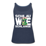 Schlau wie Schlange - Frauen Premium Tank Top - Navy