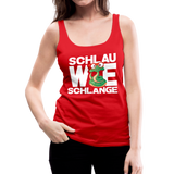 Schlau wie Schlange - Frauen Premium Tank Top - Rot