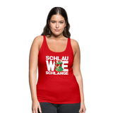 Schlau wie Schlange - Frauen Premium Tank Top - Rot