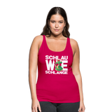 Schlau wie Schlange - Frauen Premium Tank Top - dunkles Pink