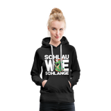 Schlau wie Schlange - Frauen Premium Hoodie - Schwarz