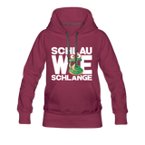 Schlau wie Schlange - Frauen Premium Hoodie - Bordeaux