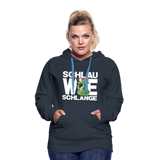 Schlau wie Schlange - Frauen Premium Hoodie - Navy