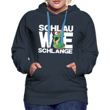 Schlau wie Schlange - Frauen Premium Hoodie - Navy